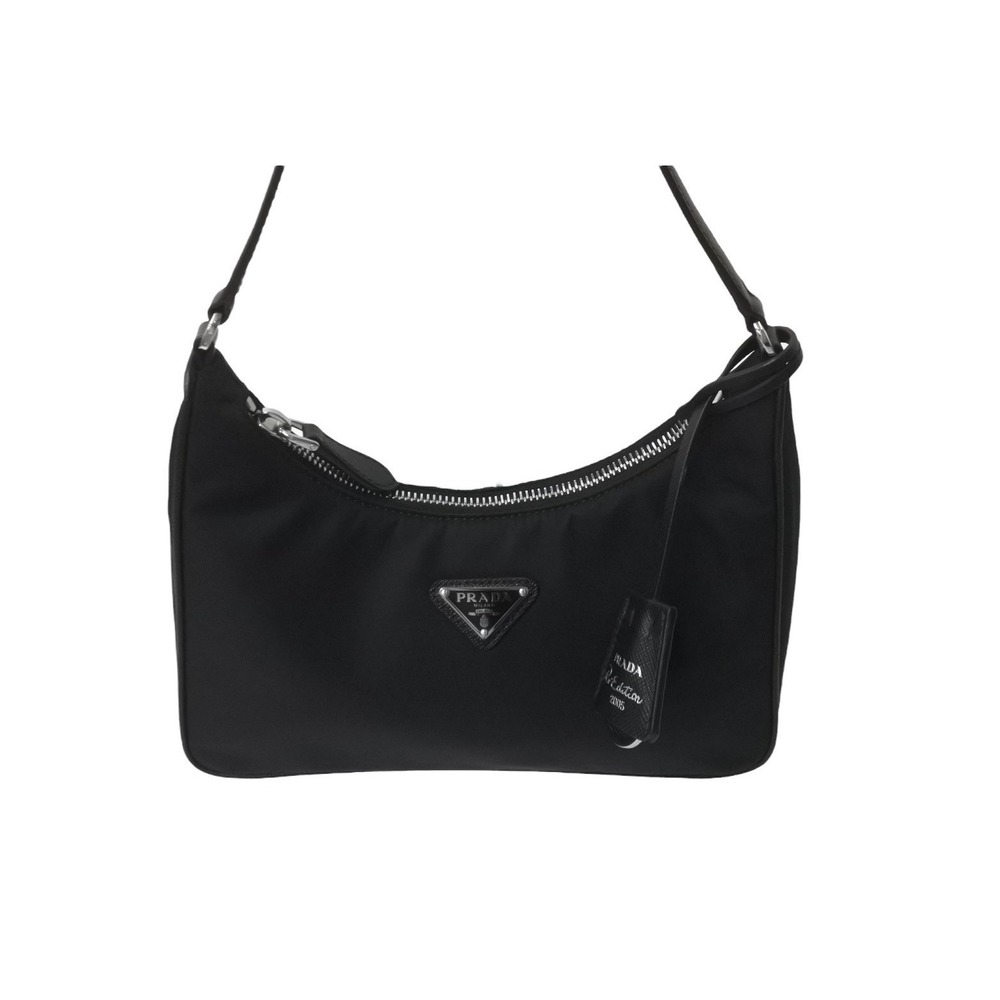Prada Black Hobo 2005 Handbag Nylon Re-Edition